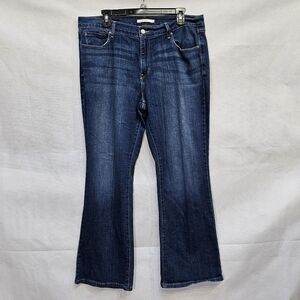 Levi Red Label 515 Boot cut Dark Wash Denim Jeans 99% Cotton 1% Elastane Sz 16